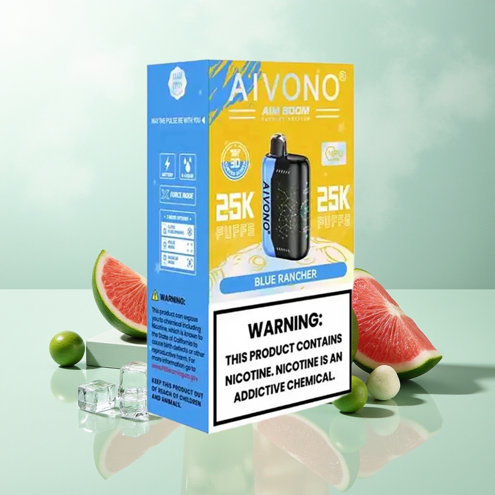 Aivono Aim Boom 25000 Züge Blauer Rancher 28ml 650mAh Typ-C