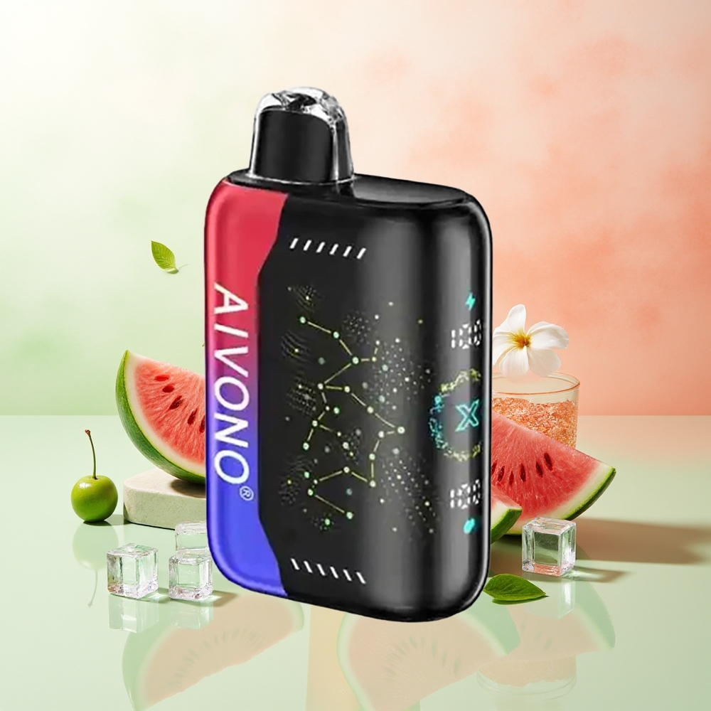 Aivono Aim Boom 25000 Züge Eisige Wassermelone-Kirsche 28ml 650mAh Typ-C