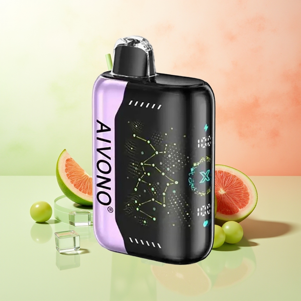 Aivono Aim Boom 25000 Züge Grüner Apfel Traube Typ-C 28ml 650mAh 1.2 Ohm Mesh
