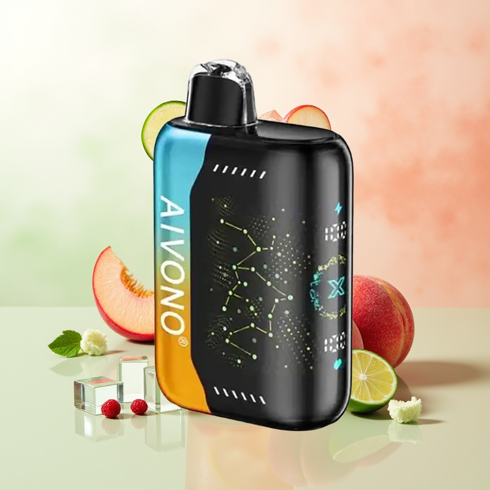 Aivono Aim Boom 25000 Züge Himbeere Pfirsich Limette 28ml 650mAh Typ-C