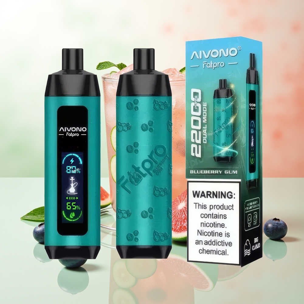 Aivono Aim Fatpro 22000 Puffs Blaubeere Dual Modes Rechargeable Mesh Coil