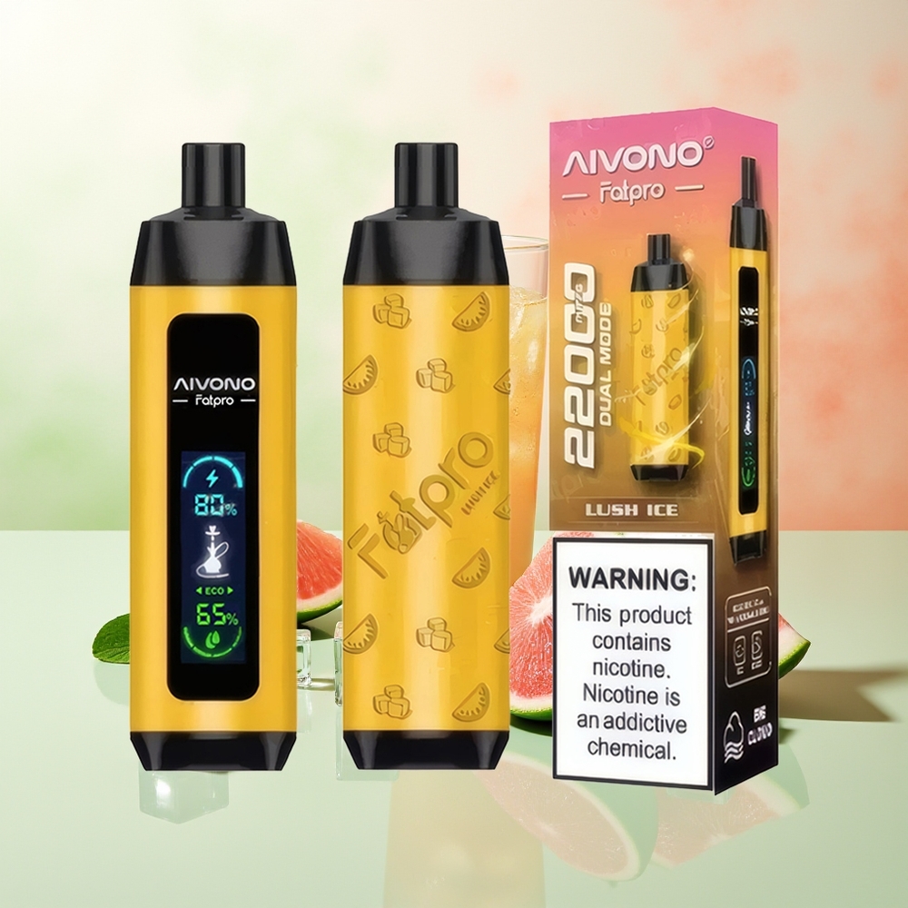 Aivono Aim Fatpro 22000 Puffs Lush-Eis Dual-Modus Rechargebar Mesh-Coil