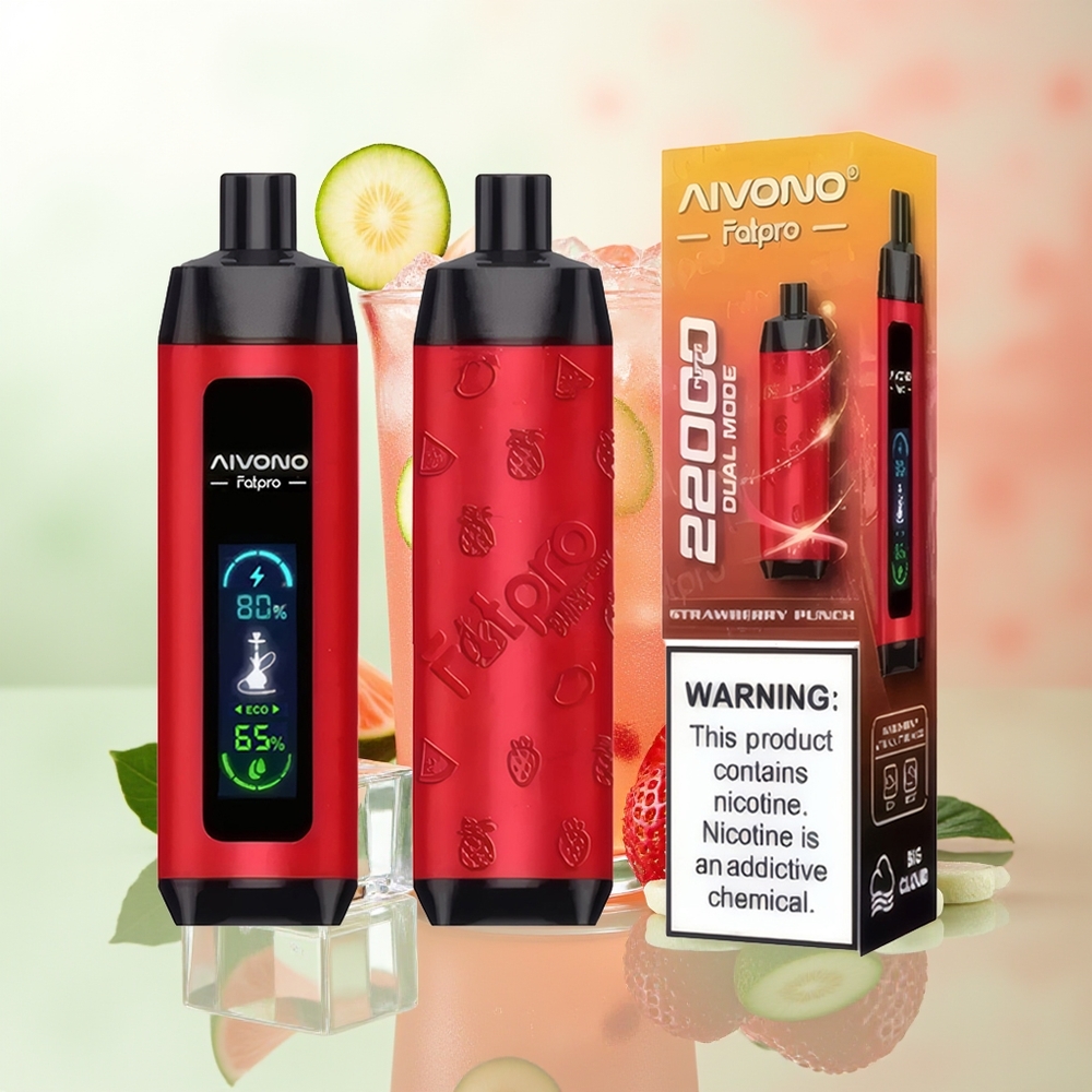 Aivono Aim Fatpro 22000 Züge Erdbeer Punch 28ml 600mAh Dual-Mode