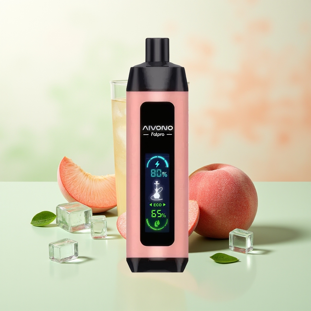 Aivono Aim Fatpro 22000 Züge Pfirsich Eis Rechargeable Dual Modes 28ml