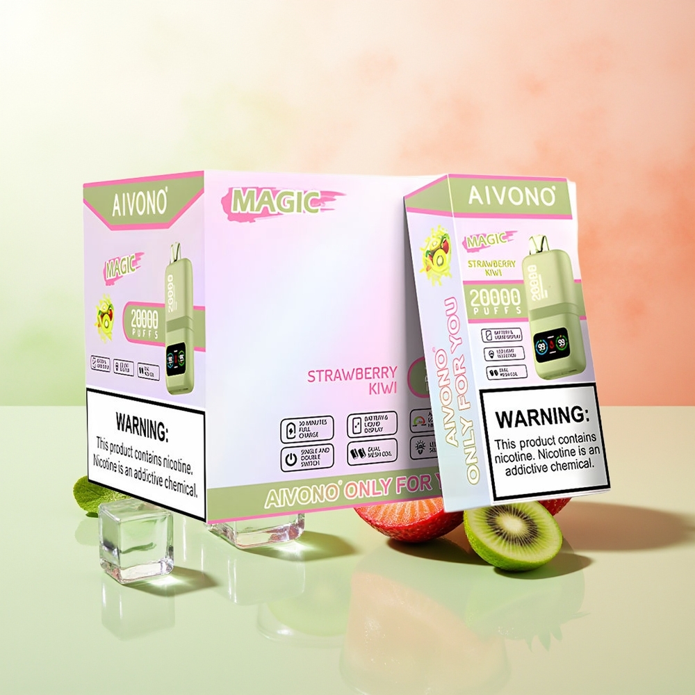 Aivono Aim Magic 20000 Züge Erdbeer-Kiwi Dual Mesh LCD Typ-C 600mAh