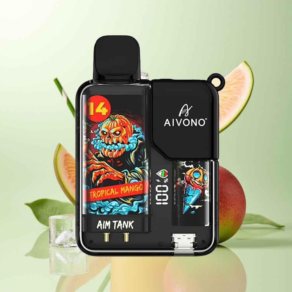 Aivono AIM-TANK 9500 Züge Tropische Mango 18ml 650mAh LCD 1.2ohm Mesh
