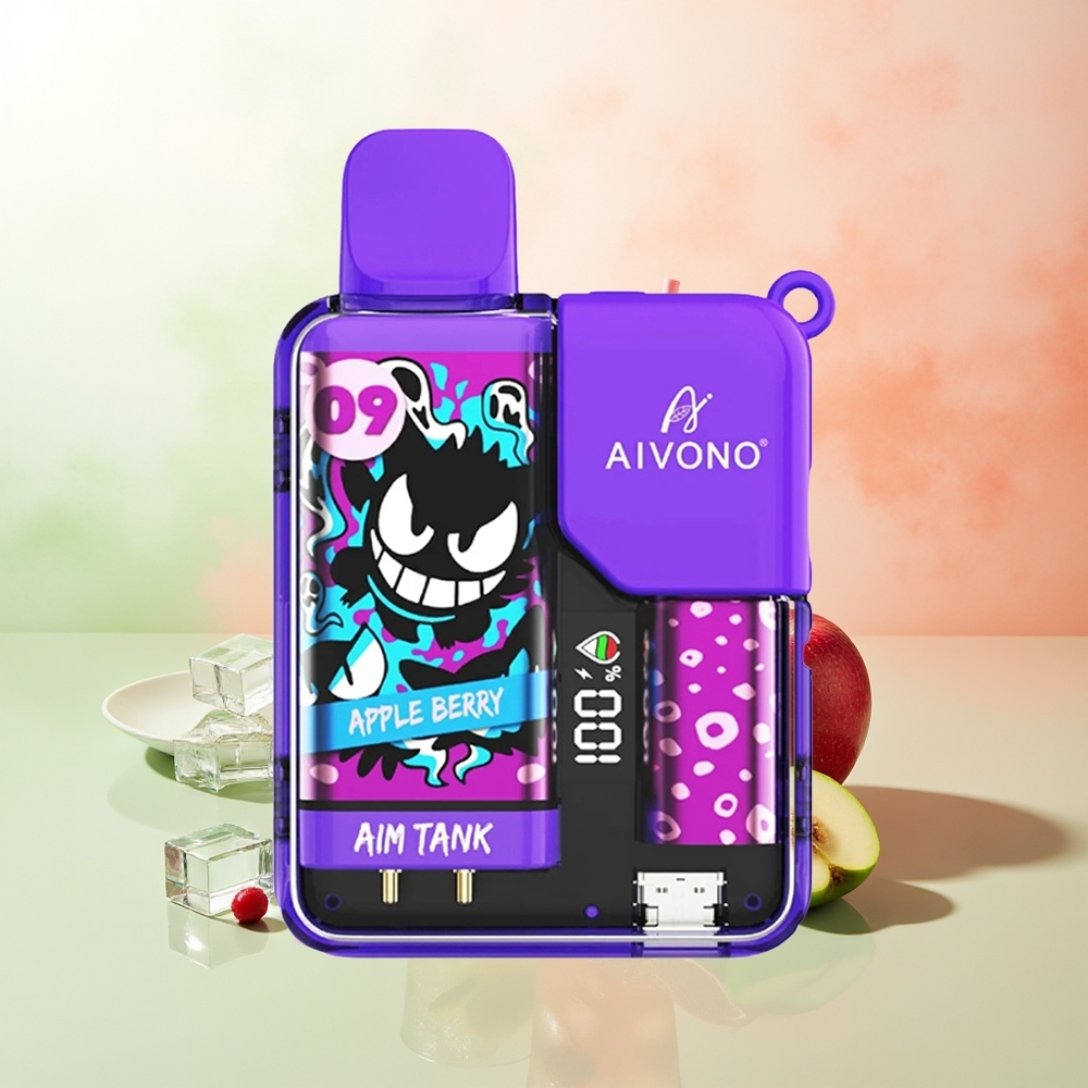 Aivono Aim-Tank 9500 Züge Apfel-Beere 18ml 650mAh LCD Mesh