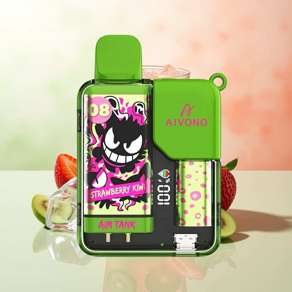 Aivono Aim-Tank 9500 Züge Erdbeere-Kiwi 18ml 650mAh LCD 1.2ohm Mesh