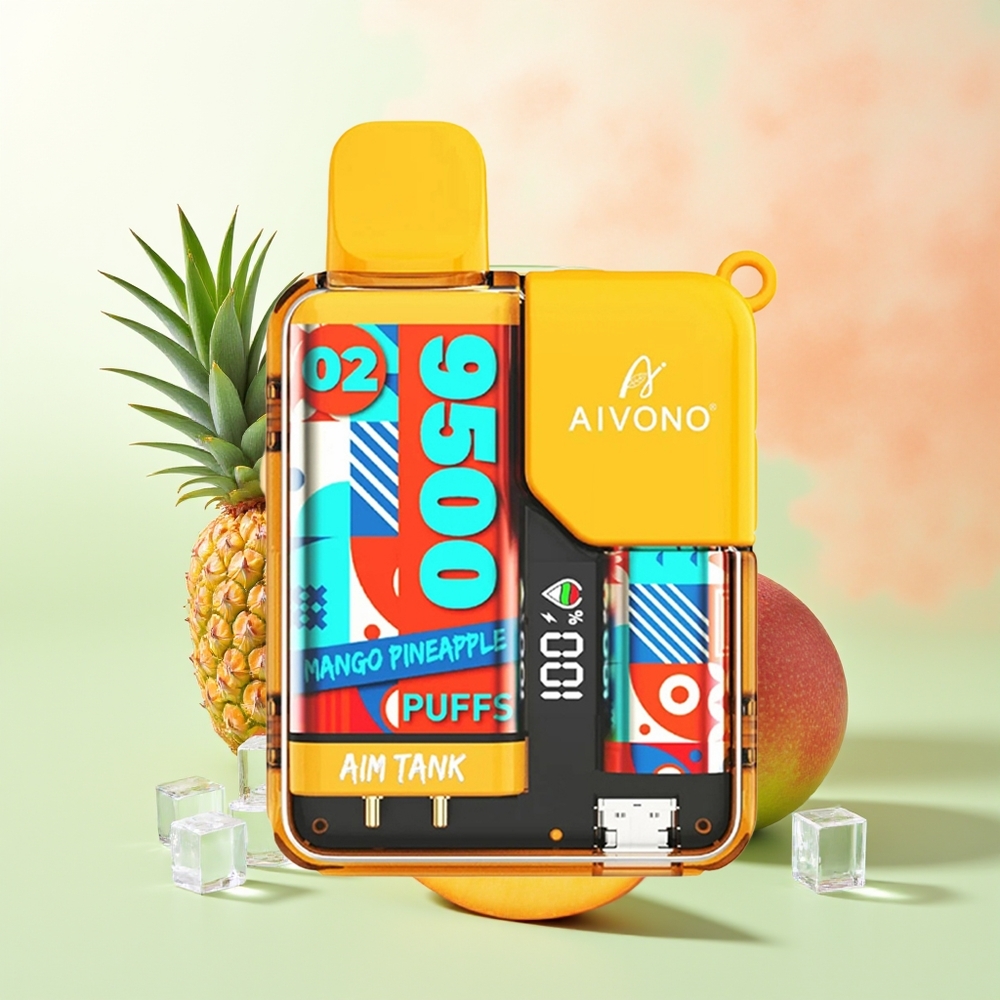 Aivono Aim-Tank 9500 Züge Mango-Ananas 18ml 650mAh LCD Mesh