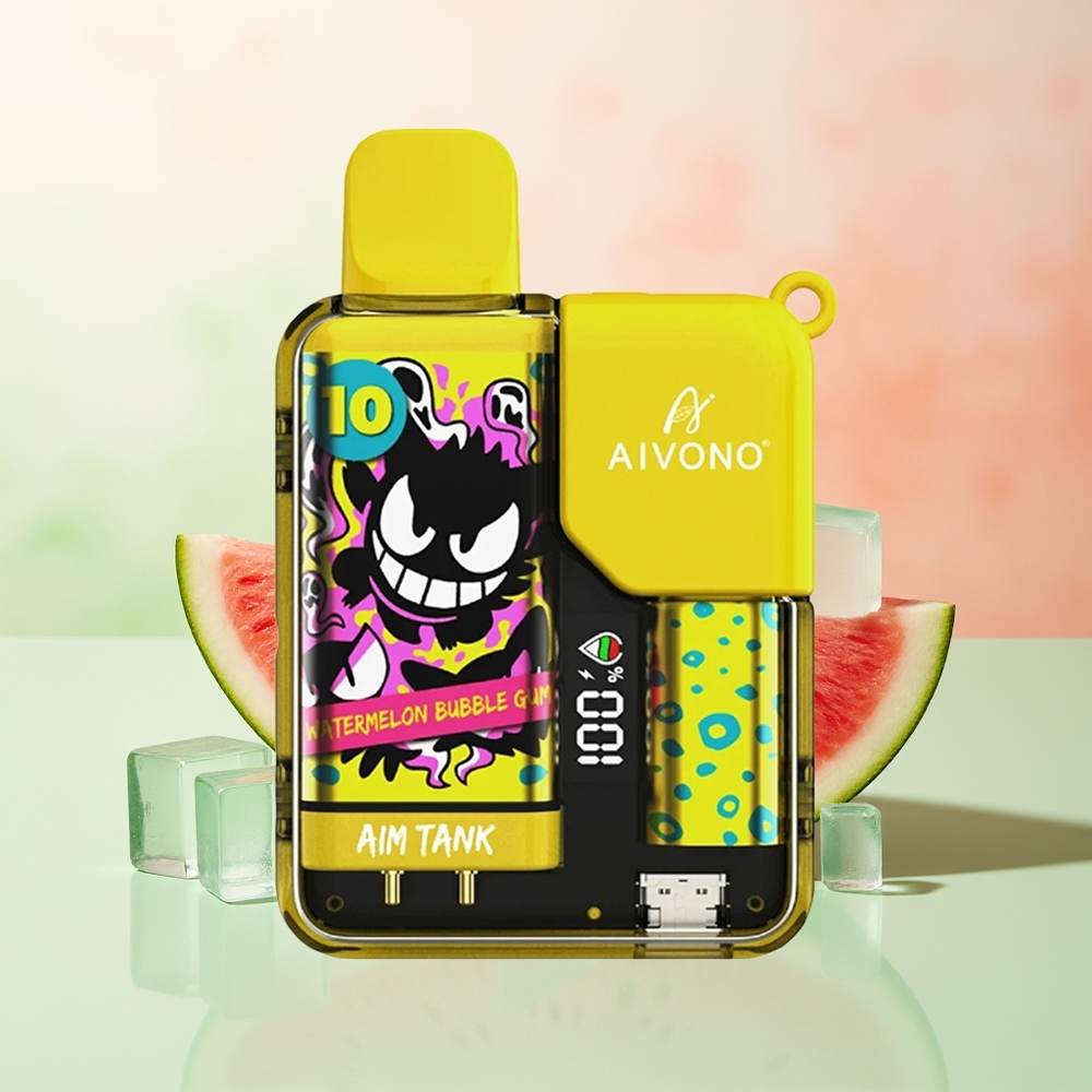 Aivono Aim-Tank 9500 Züge Wassermelone Bubblegum 18ml 650mAh LCD 1.2ohm Mesh