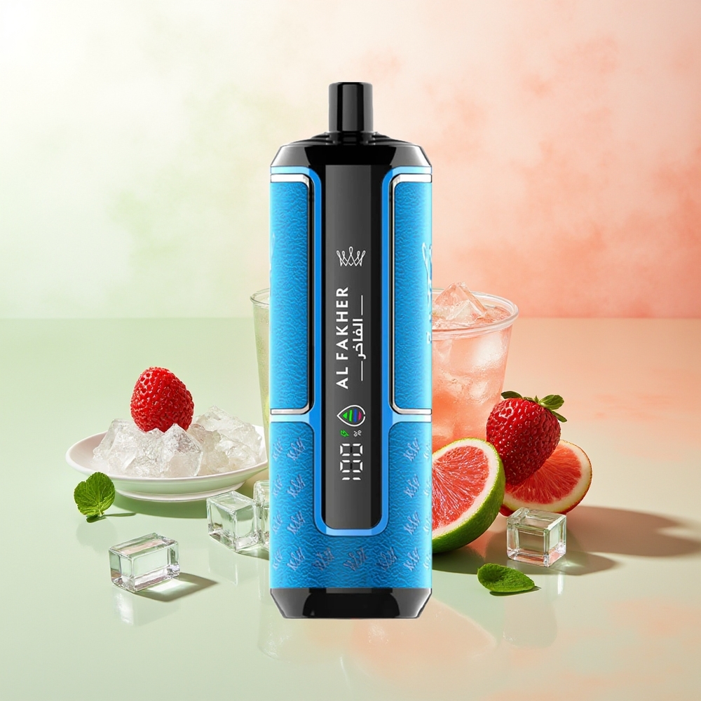 Al Fakher Crown Bar 15K Beere-Eis Hypermax Wegwerf-Vape-Kit