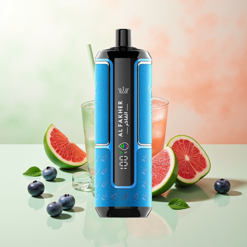 Al Fakher Crown Bar 15K Blaubeerkaugummi Hypermax Wegwerf-Vape-Kit