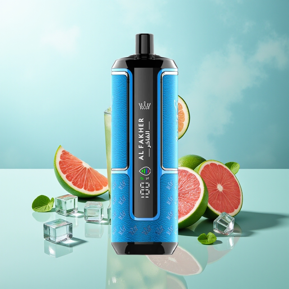 Al Fakher Crown Bar 15K Blauer Ozean Hypermax Wegwerf-Vape-Kit mit 22ml E-Liquid und 600mAh Akku