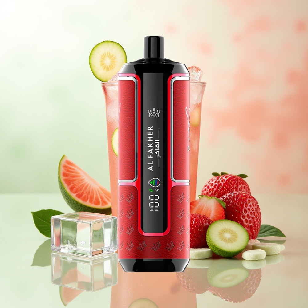 Al Fakher Crown Bar 15K Erdbeer-Punch Hypermax Wegwerf-Vape Kit 22ml 600mAh Typ-C DTL 6mg/ml