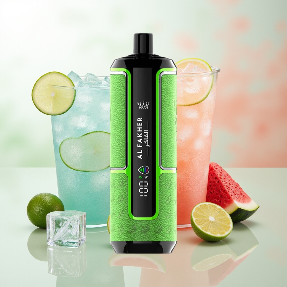 Al Fakher Crown Bar 15K Hypermax Einweg-Vape Kit Blaue Himbeere Limonade 22ml 600mAh Typ-C DTL 6mg/ml