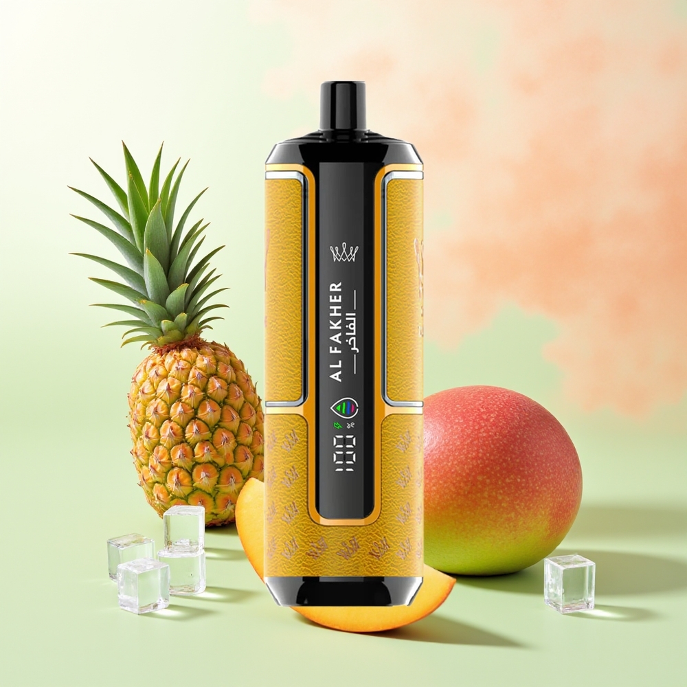 Al Fakher Crown Bar 15K Hypermax Wegwerf-Vape-Kit Mango-Ananas