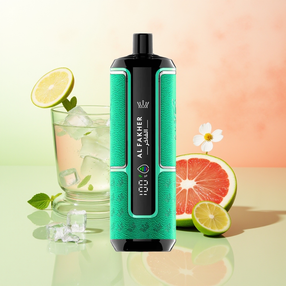 Al Fakher Crown Bar 15K Zitronen-Minze Hypermax Wegwerf-Vape-Kit