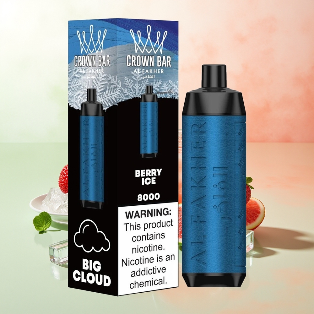 Al Fakher Crown Bar 8000 Kristall Einweg-Vape Beeren-Eis