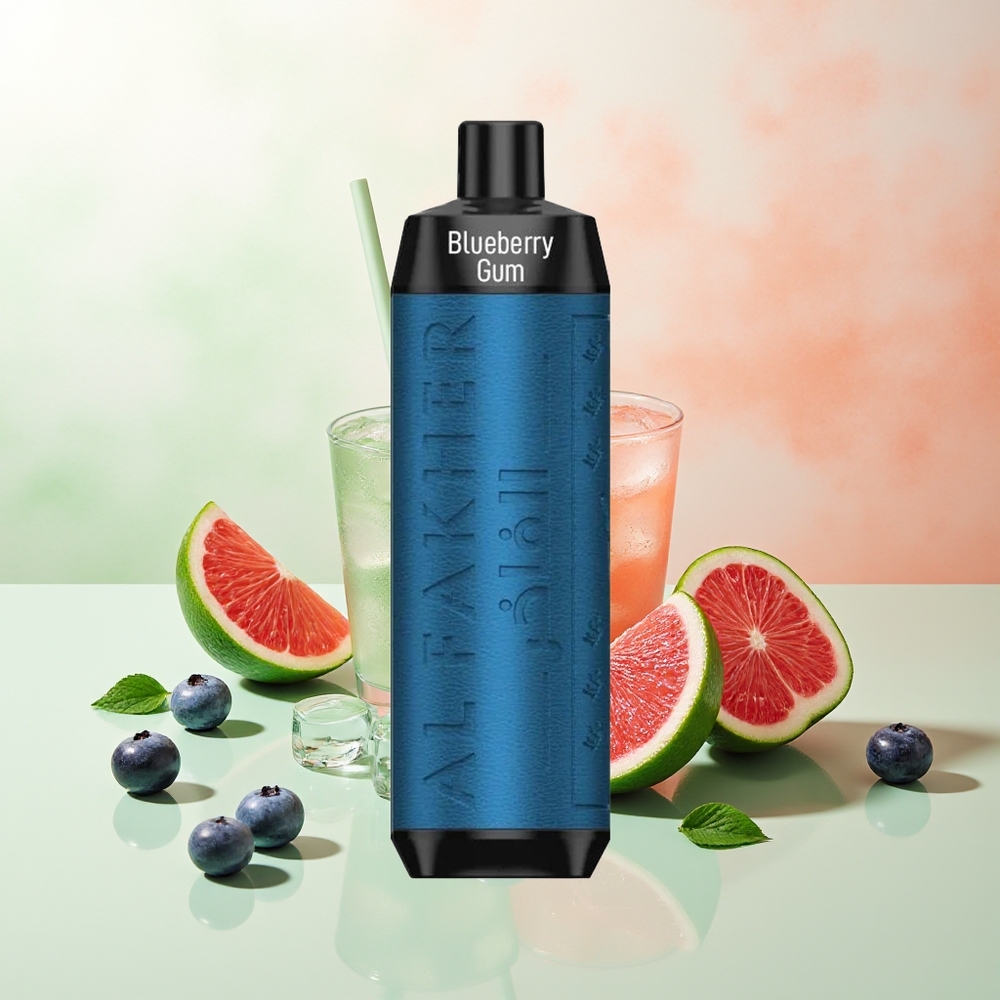 Al Fakher Crown Bar 8000 Kristall Einweg-Vape Blaubeerkaugummi 600mAh 18ml 5mg 0.6Ω