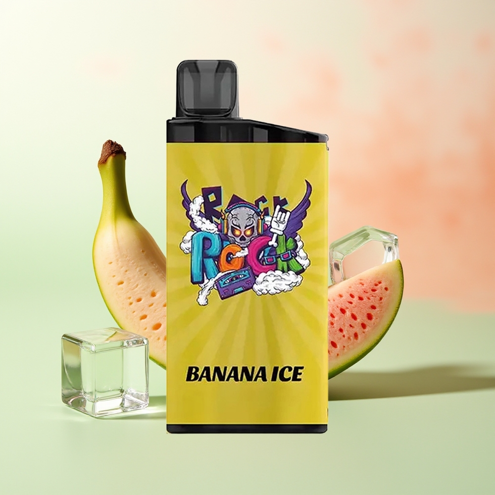 IGET Bar 3500 Züge Bananeneis Einweg-Vape mit 1400 mAh Akku und 1,2 Ohm Mesh Coil