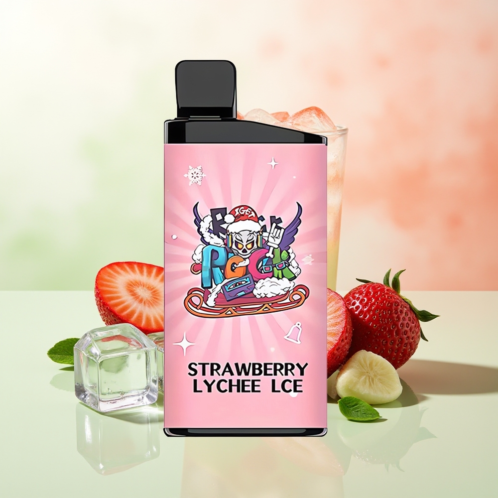 IGET Bar 3500 Züge Erdbeer-Litschi-Eis 1400 mAh Mesh Coil