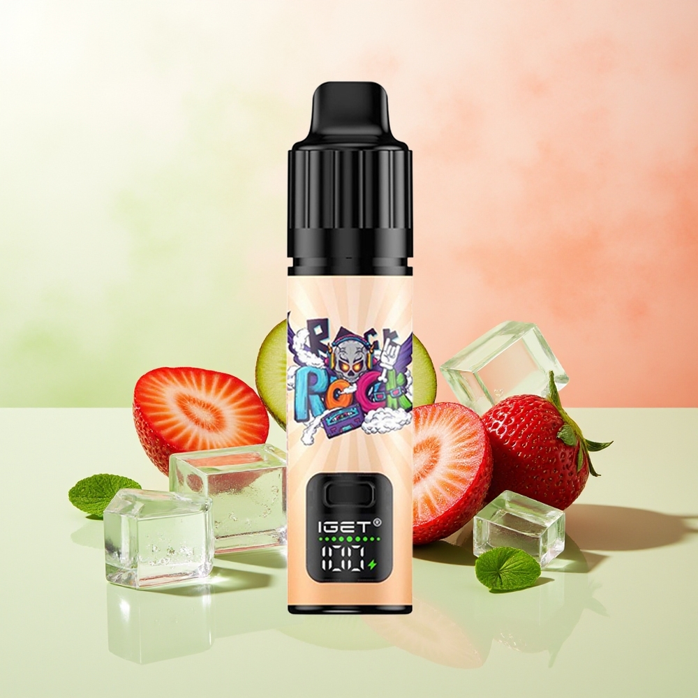 IGET BAR PLUS S3 POD 10000 ZÜGE ERDBEERE-KIWI-EIS Einweg-Vape 18ML 5% NIKOTIN 1.0 OHM MESH 950 MAH