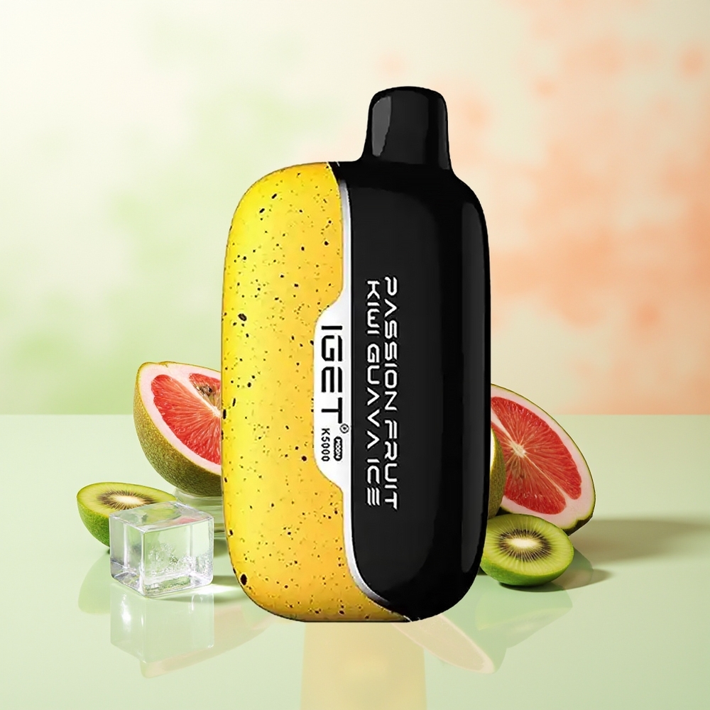 IGET Moon K5000 5000 Züge Passionsfrucht Kiwi Guave Eis PC Mesh 1,35 Ohm