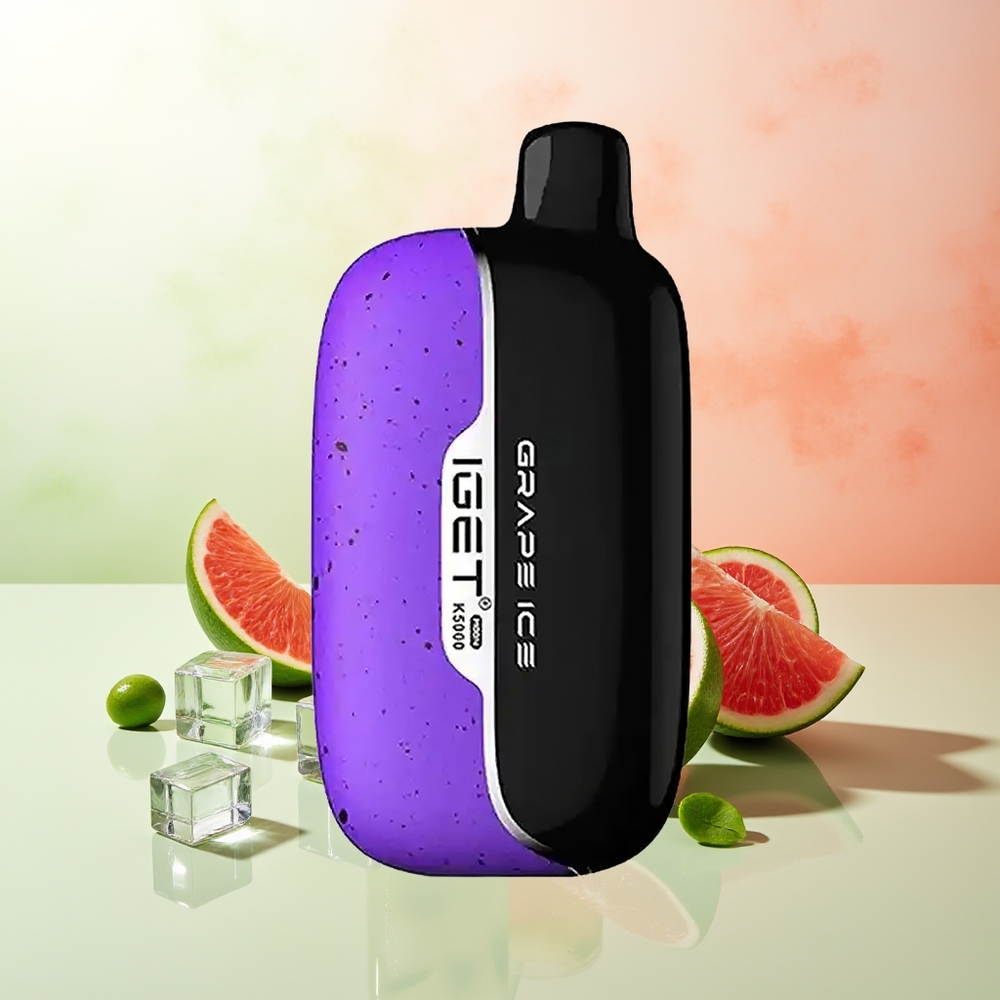 IGET Moon K5000 5000 Züge Trauben-Eis PC Mesh 1.35 Ohm 81.5g 49.5x25.3x99.4mm