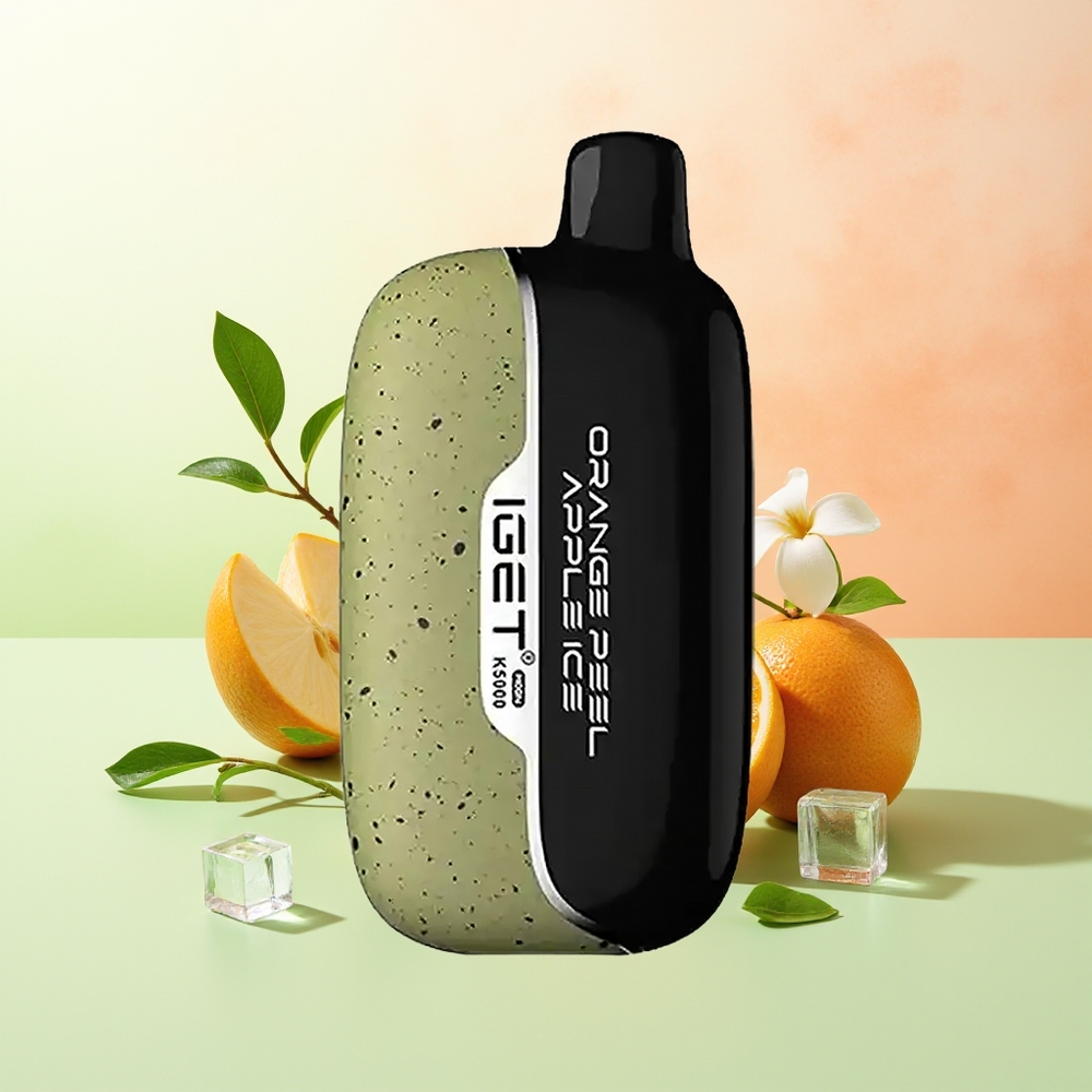 IGET Moon K5000 Züge Orangenschale Apfel Eis PC Mesh 1.35 Ohm 81.5g 49.5x25.3x99.4mm