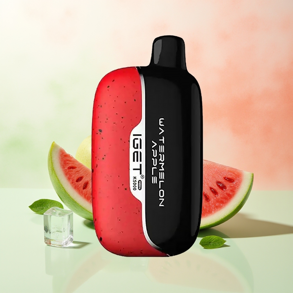 IGET Moon K5000 Züge Wassermelone Apfel PC-Mesh 1.35 Ohm 81.5g 49.5x25.3x99.4mm
