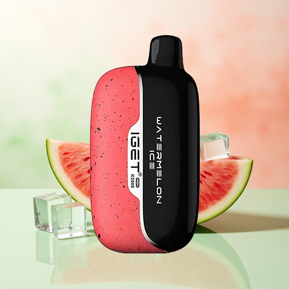 IGET Moon K5000 Züge Wassermelone Eis PC Mesh 1,35 Ohm 81,5g 49,5x25,3x99,4 mm