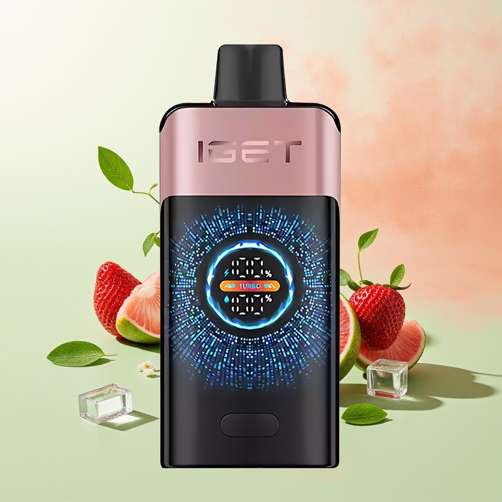 IGET ONE 12000 Hübe Einweg-Vape Chupa Chups Erdbeere mit 2700 mAh Akku und Dual Mesh Coil