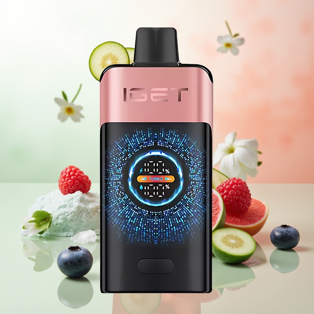 IGET ONE 12000 Züge Blaubeere-Himbeere Einweg-Vape mit 2700 mAh Akku und Dual Mesh Coil