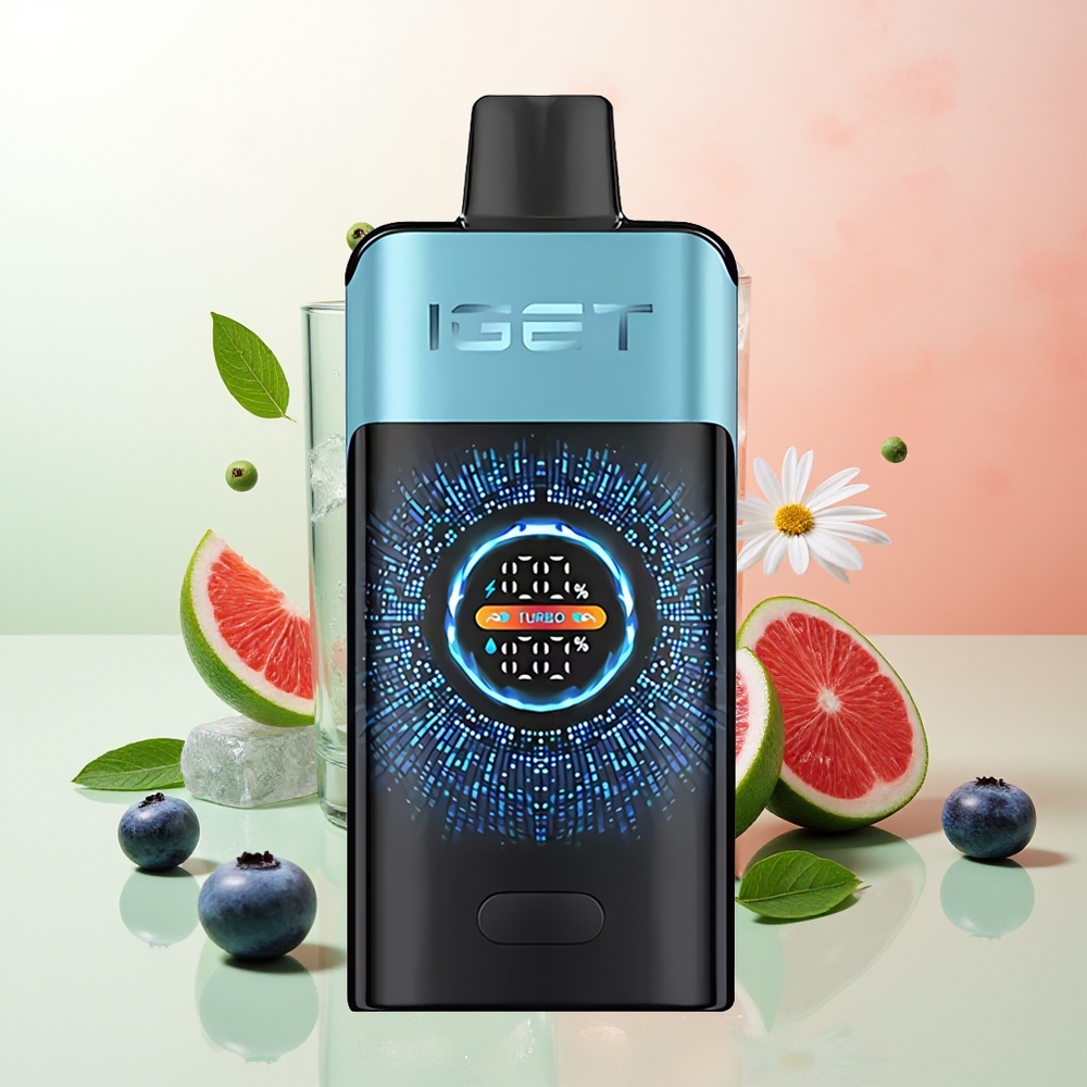 IGET ONE 12000 Züge Heidelbeer-Eis Einweg-Vape mit 2700 mAh Akku und Dual-Mesh-Coil