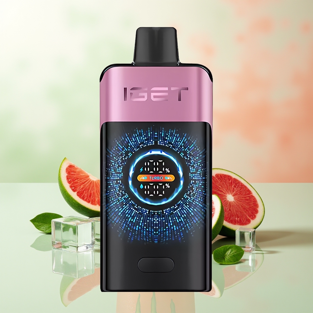 IGET ONE 12000 Züge Kirschmonster Großes Gebogenes Farbdisplay Dual Mesh Coil 2700 mAh