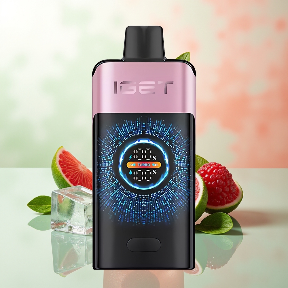 IGET ONE 12000 Züge Schwarzbeer-Eis Einweg-Vape mit 2700 mAh Akku und Dual-Mesh-Coil