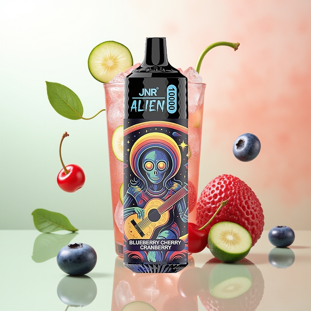 JNR Alien 10000 Züge Blaubeere Kirsche Preiselbeere 850mAh 1.2 Ohm Mesh RGB
