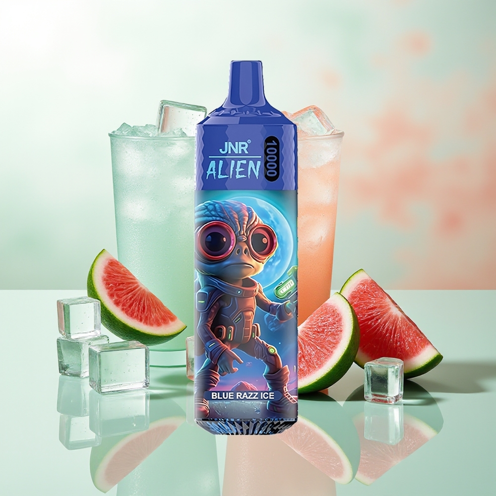 JNR Alien 10000 Züge Blaue Himbeere Eis RGB LED Sport Typ-C