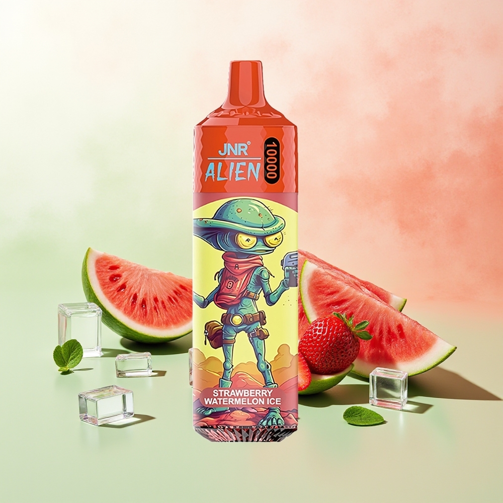 JNR Alien 10000 Züge Erdbeer Wassermelone Eis RGB LED Typ-C Schnellladung Sportliches Design