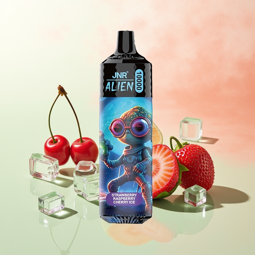 JNR Alien 10000 Züge Erdbeere Himbeere Kirsche Eis RGB LED Typ-C 850mAh Sport