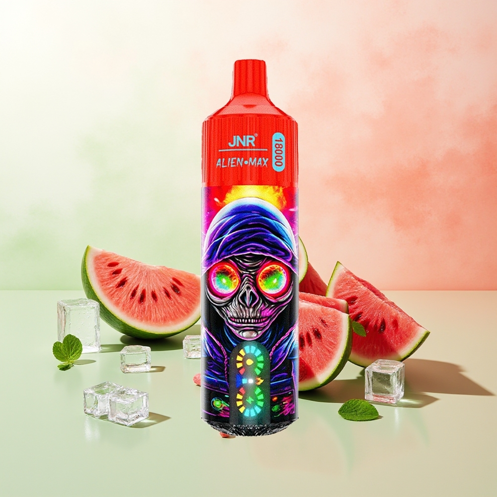 JNR Alien Max 18000 Züge Himbeere Wassermelone Eis Dual Mesh LED Typ-C 28ml