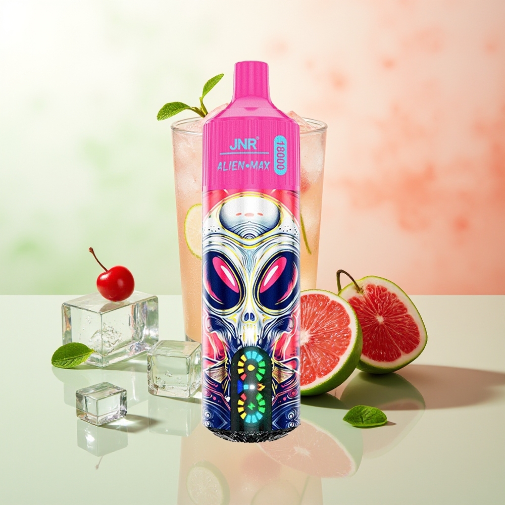 JNR Alien Max 18000 Züge Kirsch-Beere Dual Mesh LED Typ-C 28ml