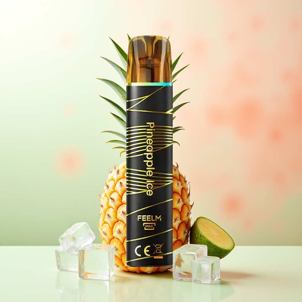 JNR Black&Golden 800 Puffs Ananas Eis Einweg-Vape 550mAh 2ml 2% Nikotin TPD