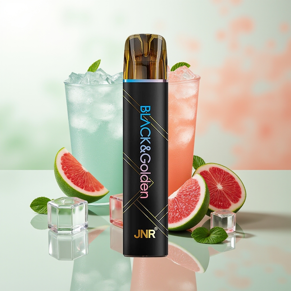 JNR Black&Golden 800 Puffs Blaue Himbeere-Kirsche Einweg-Vape 550mAh 2ml 2% Nikotin TPD