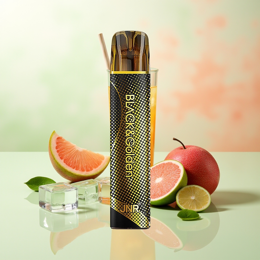 JNR Black&Golden 800 Puffs Dreifach Mango 550mAh 2ml TPD 2%