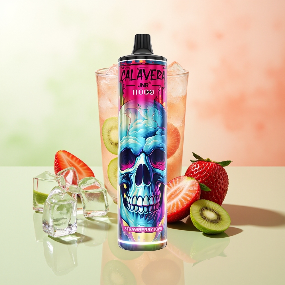 JNR Calavera 11000 Puffs Erdbeere Kiwi Typ-C 850mAh 21ml 1.0ohm Mesh