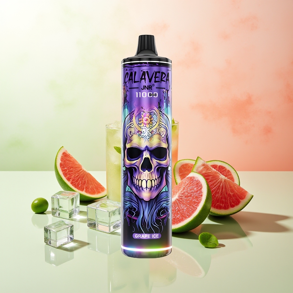 JNR Calavera 11000 Puffs Trauben Eis Typ-C 850mAh 21ml 1.0ohm Mesh