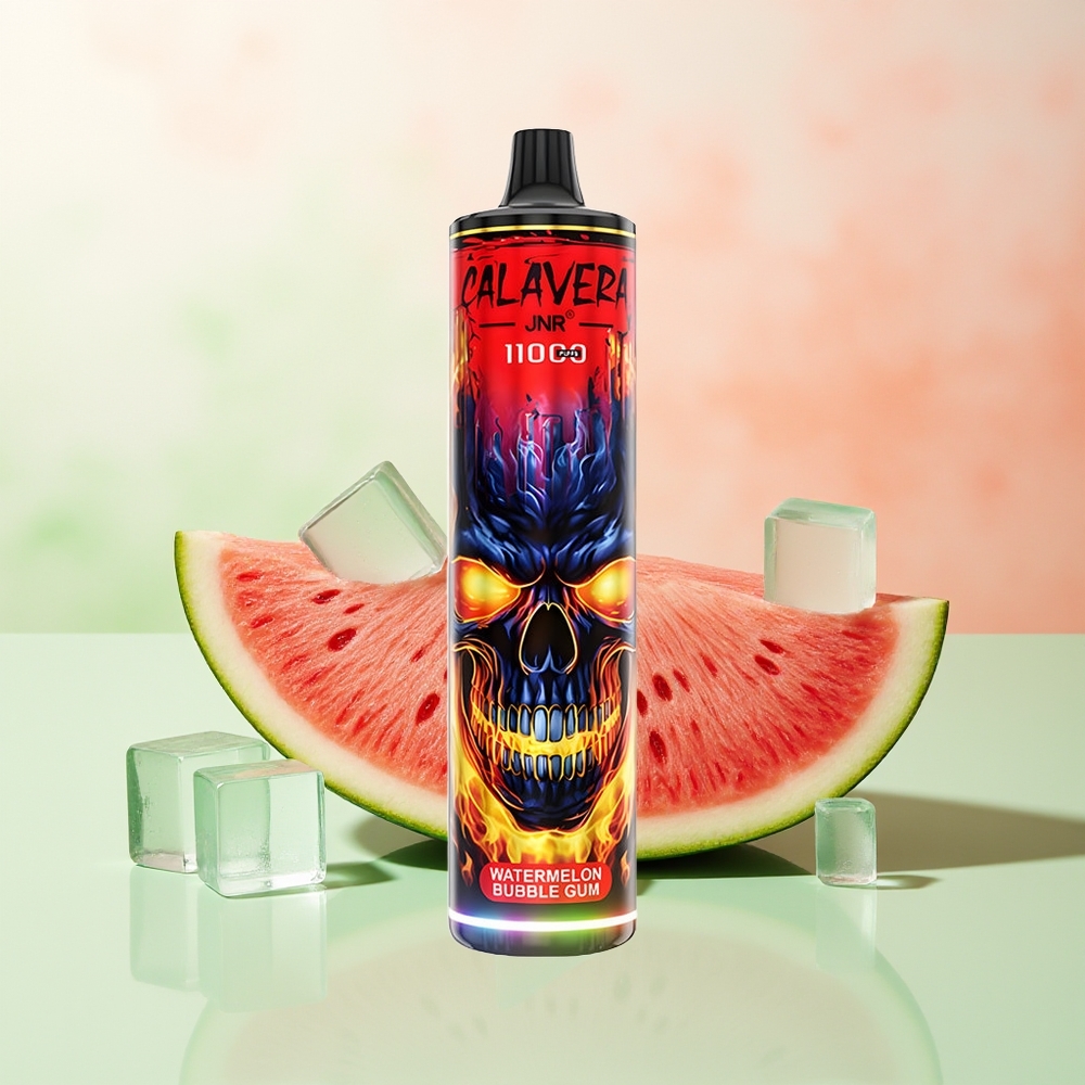 JNR Calavera 11000 Puffs Wassermelone Bubble Gum Typ-C 850mAh 21ml 1.0ohm Mesh