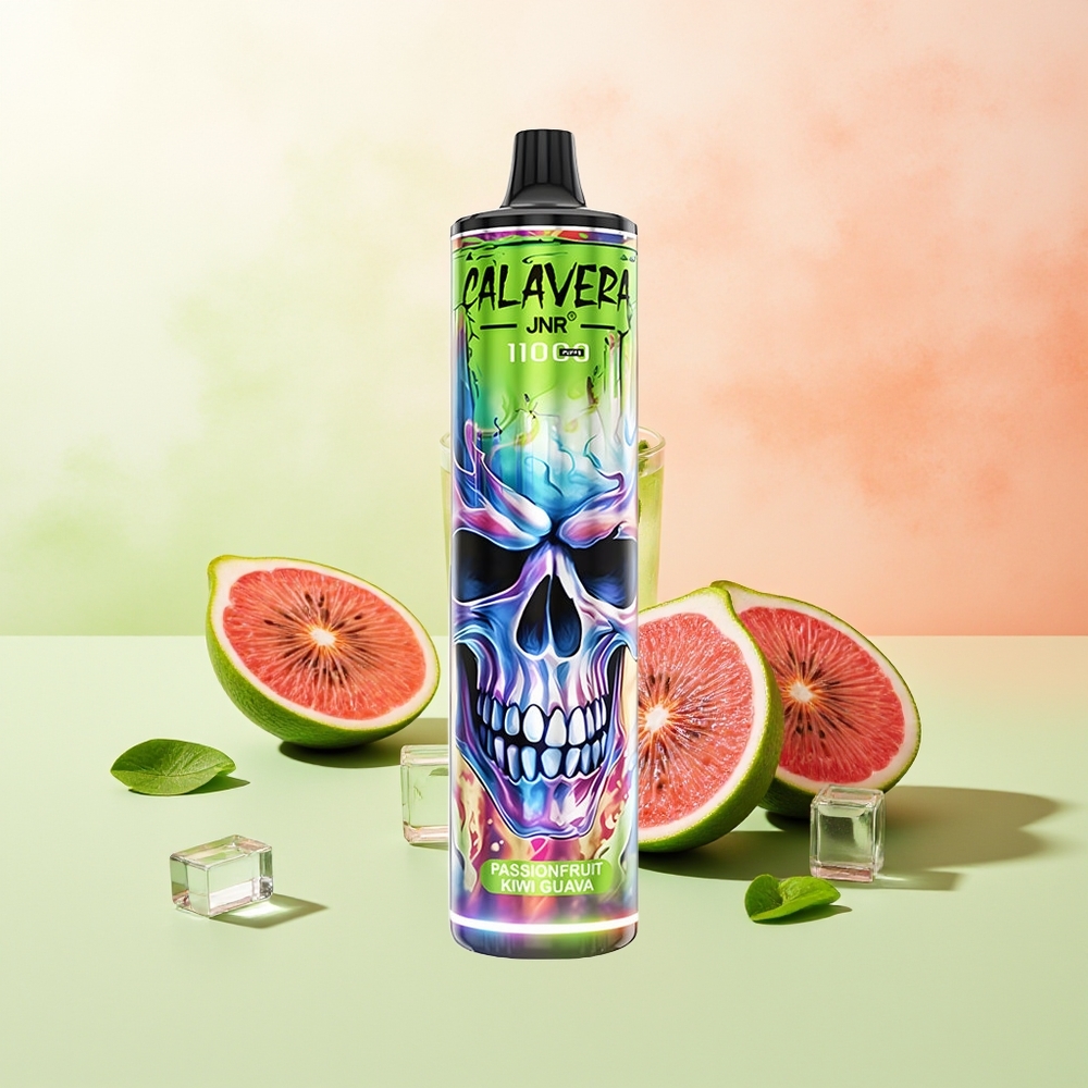 JNR Calavera 11000 Züge Passionsfrucht Kiwi Guava Typ-C 850mAh 21ml 1.0ohm Mesh