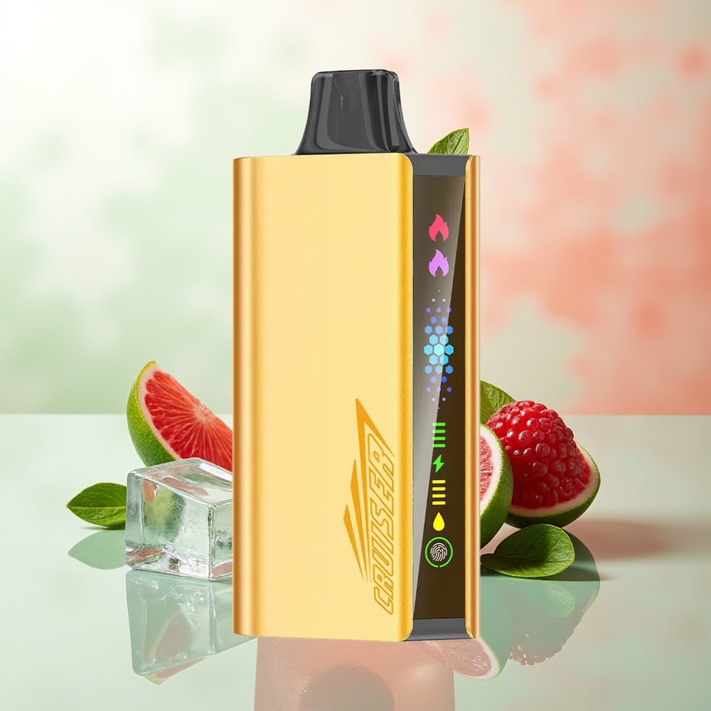 JNR Cruiser 12000 Puffs Brombeere Eis No-Charge Vollmetall Dual Mesh Animation